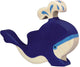 Animaux marins Holztiger - baleine bleue - 20x3x14cm - figurine en bois - fait main