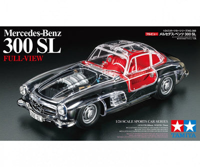 Tamiya modèle kit voiture - 24366 Mercedes-Benz 300sl - complètement transparent - version limitée en plastique - 1:24 - modélisme