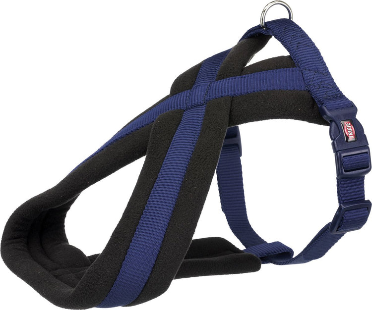 Harnais pour chien de randonnée premium Trixie - couleur : indigo - tour de taille : 35-65 cm