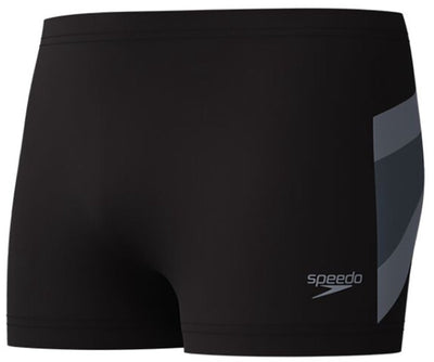 Speedo hyperboom aquashort maillot de bain sport homme noir gris