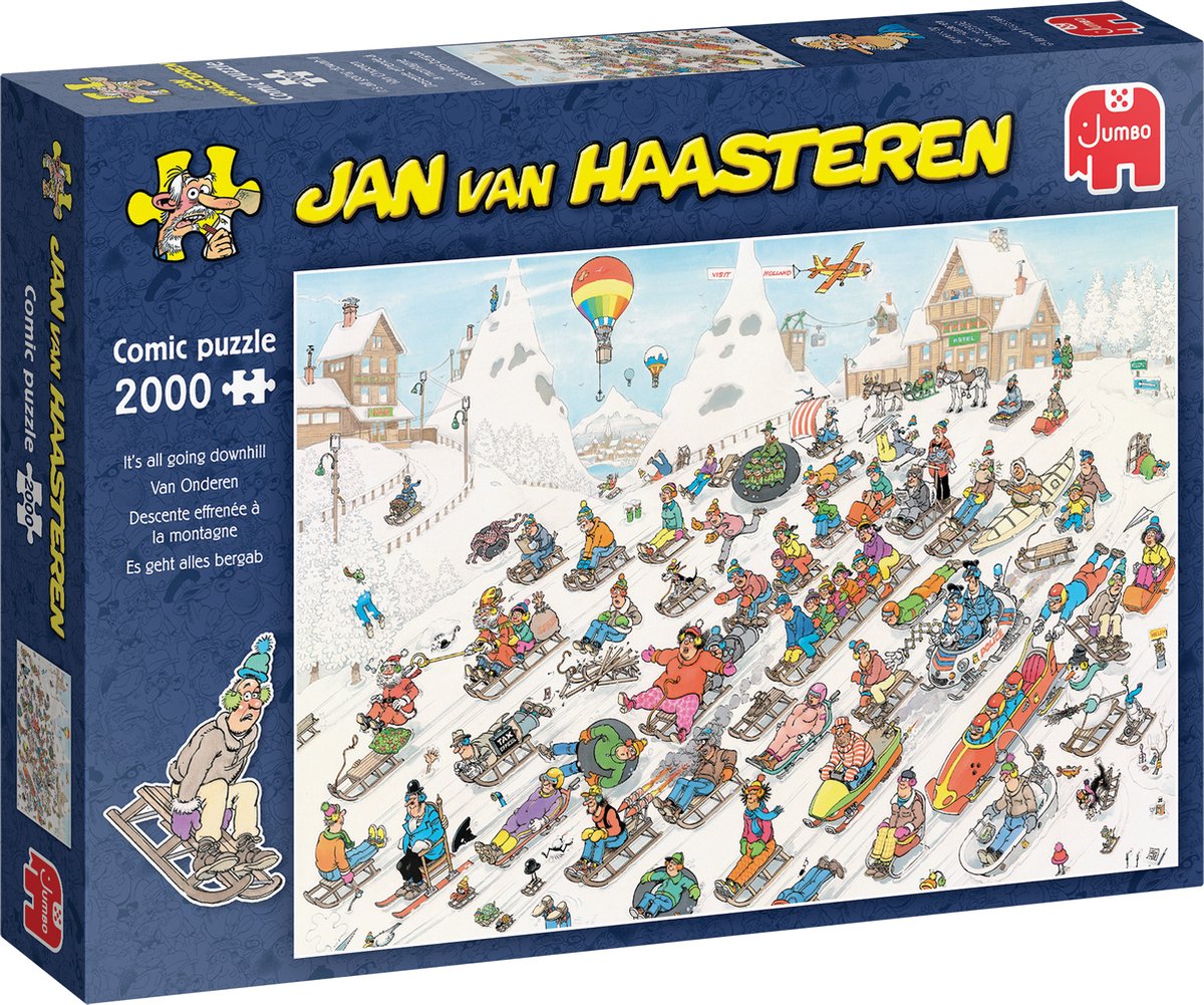 Puzzle géant de Jan van Haasteren - d'en bas ! - 2000 pièces.