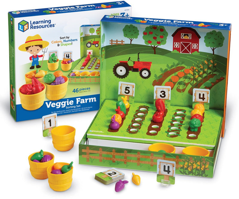 Ressources pédagogiques ferme végétarienne - kit de tri pour marchand de légumes - 1+