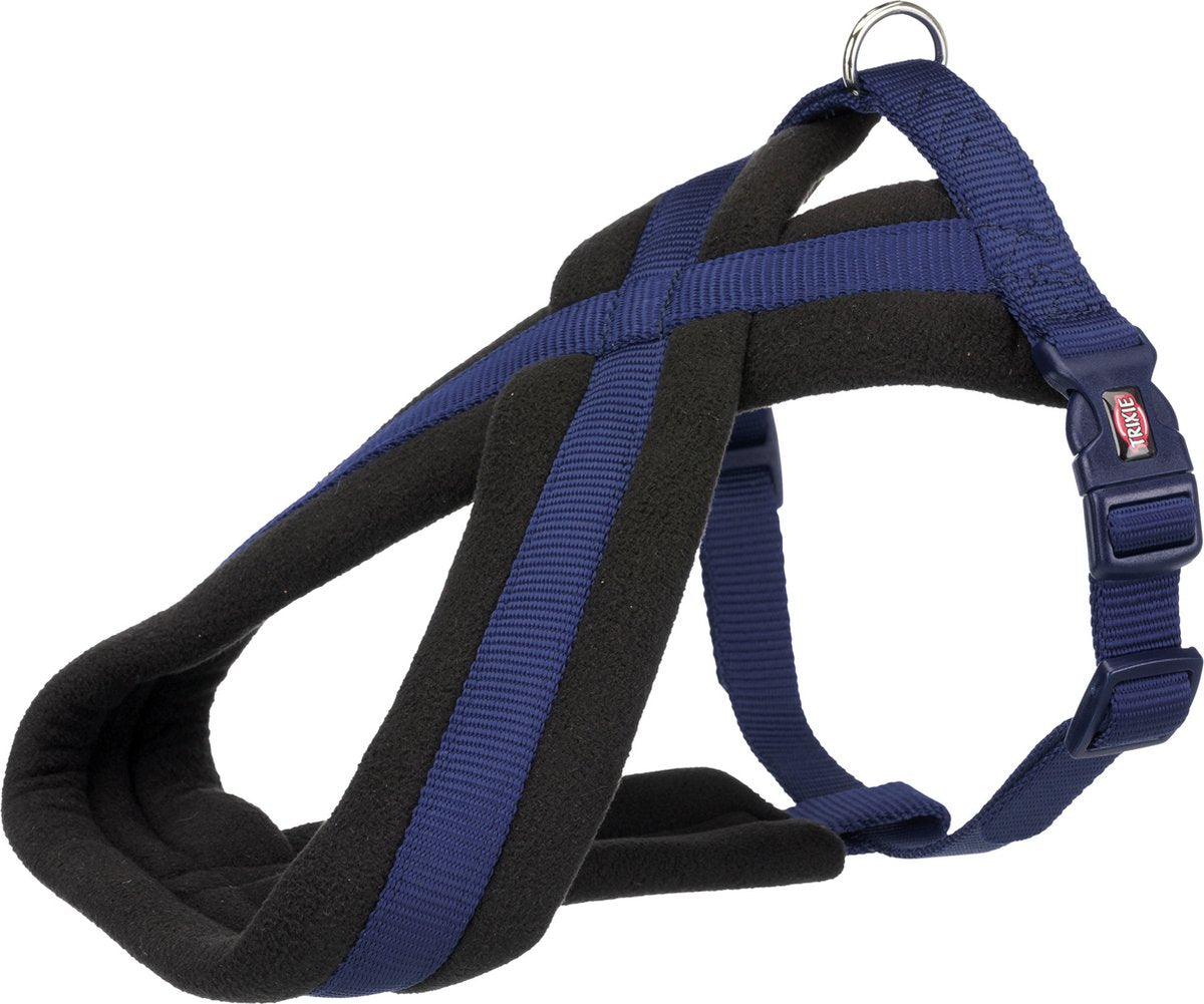 Harnais pour chien de randonnée premium Trixie - couleur : indigo - tour de taille : 35-65 cm