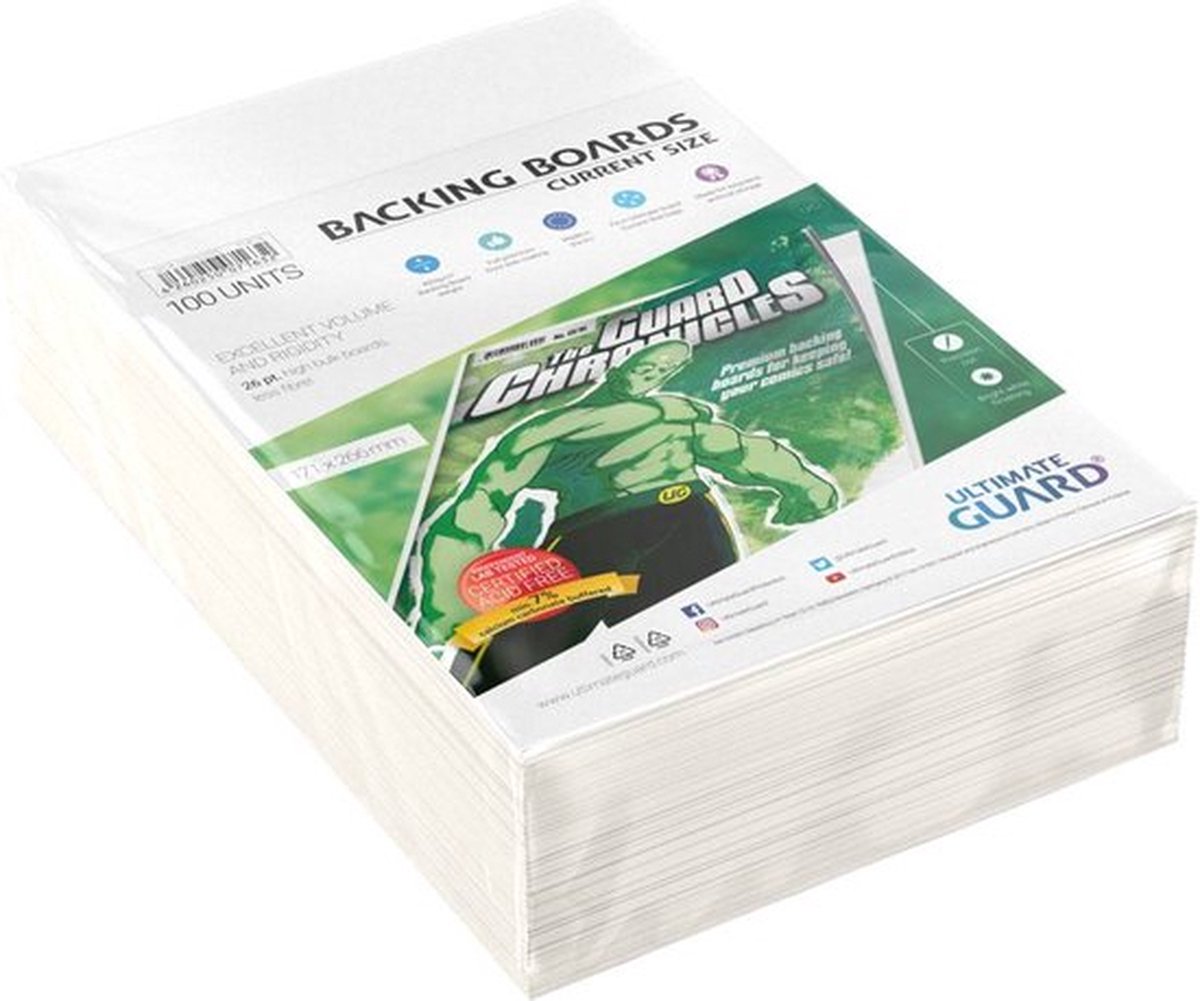 Planches de support de bande dessinée Ultimate Guard (100) - taille actuelle