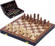 Jeu d'échecs pliant en bois de base 38.5x38.5x5,8 cm