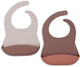 Bavoirs en silicone Jollein - 2 pièces - nuances blush
