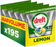Capsules pour lave-vaisselle Dreft Platinum citron - défis difficiles - filtre à graisse - 5 x 39 pièces