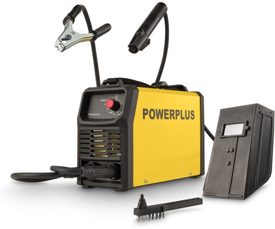 Machine à souder électrique Powerplus powx481 - courant de soudage 10a - 160a avec marteau de soudage à brosse en acier