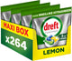 Tablettes pour lave-vaisselle Dreft Platinum citron - défis difficiles - filtre à graisse - 4 x 66 pièces