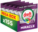 Dreft Platinum Miracle All-in-One - Tablettes miracle pour lave-vaisselle 30 minutes - Citron - 155 pièces