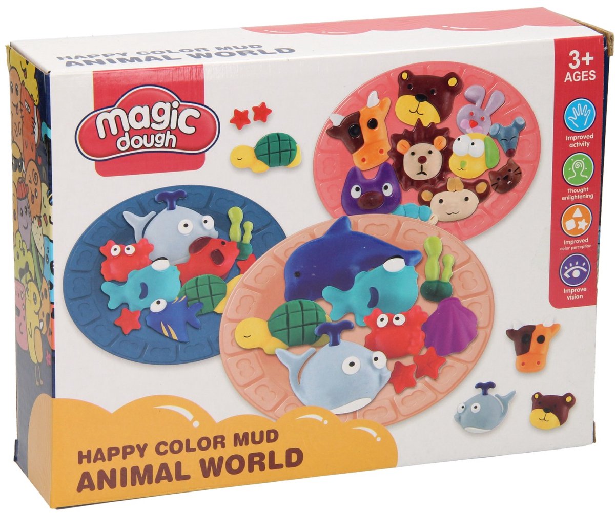 Set d'argile amis des animaux - 5 couleurs d'argile