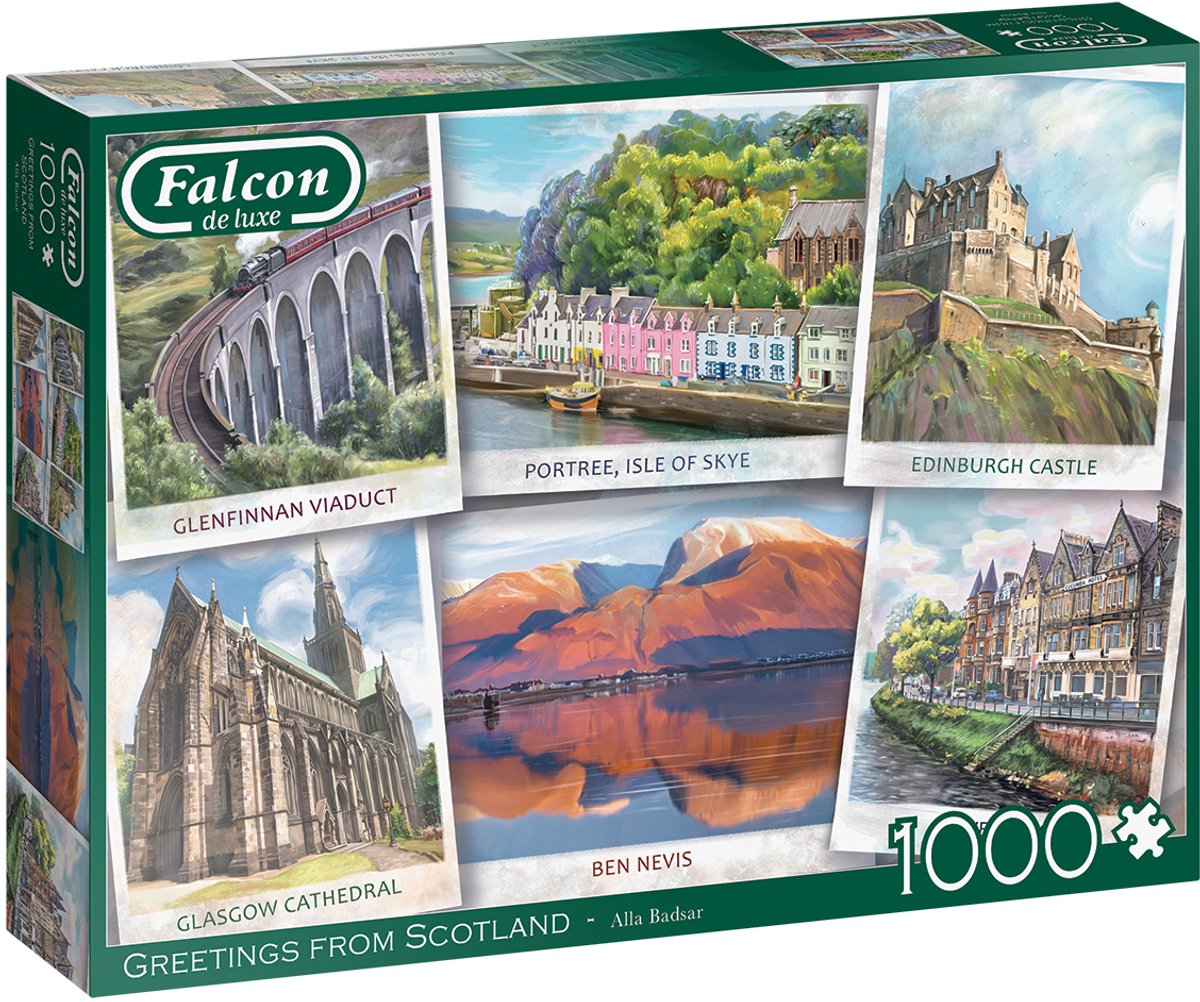 Puzzle Falcon salutations d'Écosse - puzzle - 1000 pièces