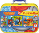 Schmidt - puzzle - benjamin blümchen, boîte à puzzle, 2x26, 2x48 pièces - pièces dans un coffret métallique - enfants - à partir de 4 ans