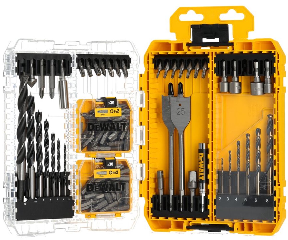 Accessoires Dewalt - coffret robuste, jeu de forets et d'embouts de 100 pièces dt70784