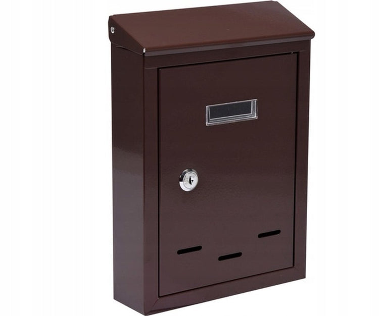 Boîte aux lettres Vorel avec 2 clés - marron - 285x200x60 mm