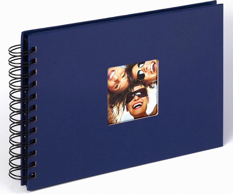 Walther sa-109-l fun - album à spirales - taille 23 x 17 cm - bleu