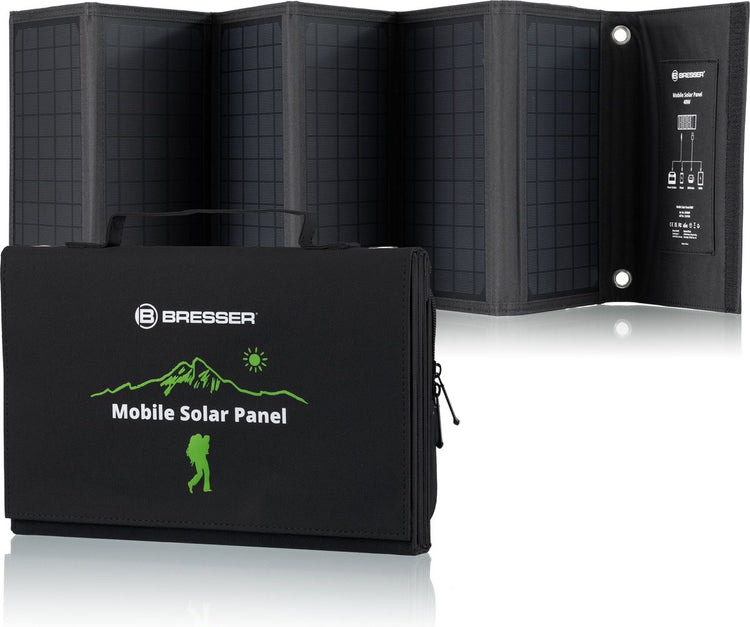 Panneau solaire mobile Bresser – 40w – pour tablettes smartphones, entre autres – 3x USB