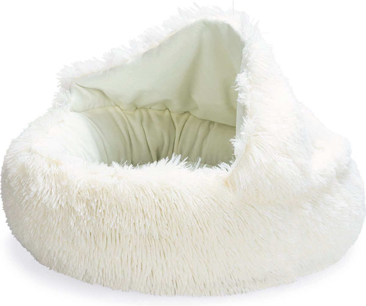Beeztees Chiot Transat Kiki - Panier Chiot - Panier Chien - Panier pour Chiot - Crème - 50x50x15 cm