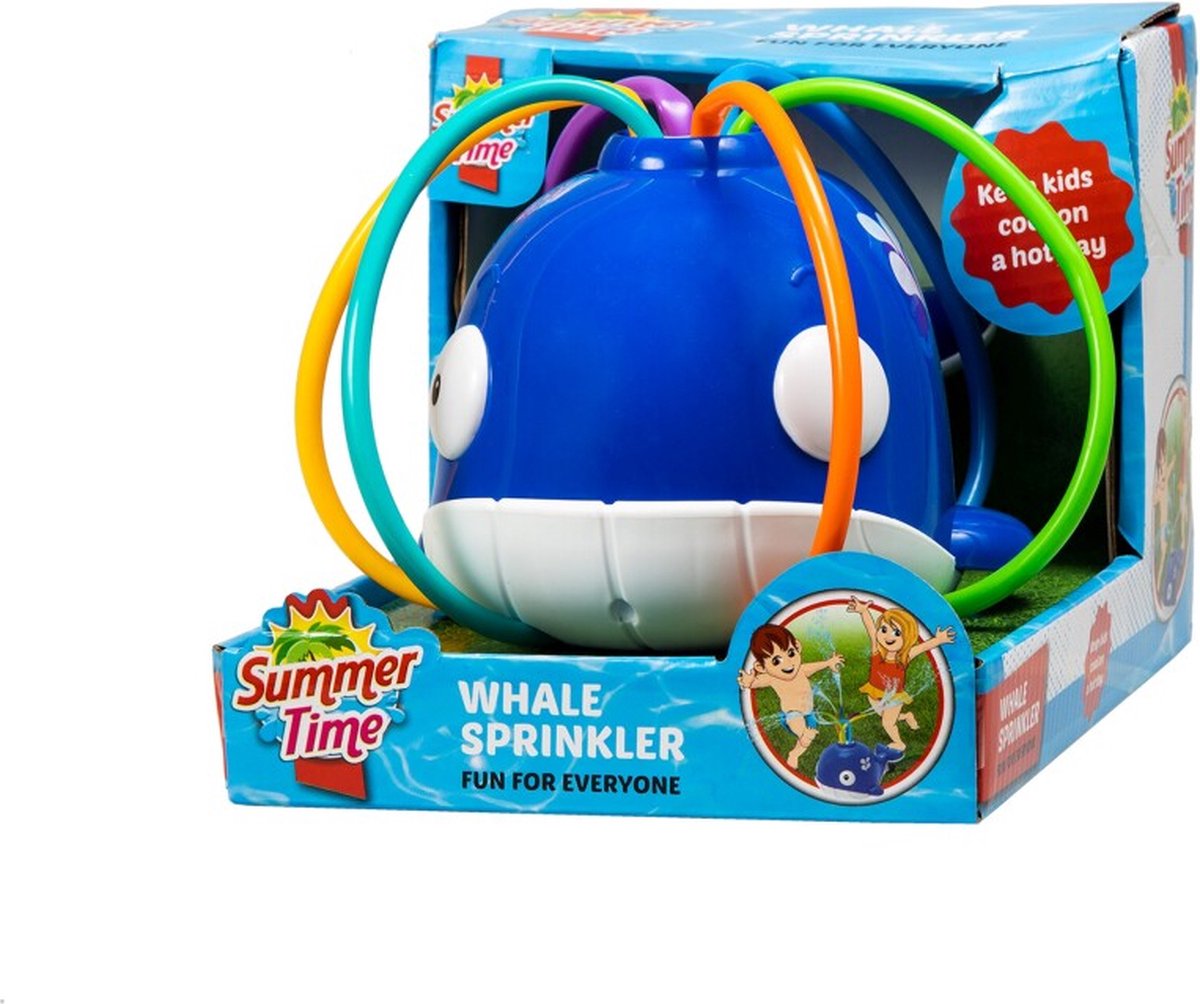 Sprinkler de baleine en été en été