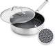 Sauteuse Greenpan apex - 24 cm - nid d'abeille - céramique - sans PFA - sauteuse induction - passe au four jusqu'à 220°c - passe au lave-vaisselle - poignées inox - inox