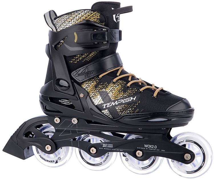 Tempish wox 2.0 84 rollers en ligne - rollers en ligne - femme - or noir - taille 37