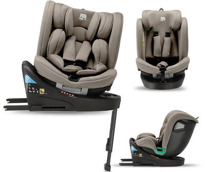 Siège auto Deryan Chase Luxury i-size - 0-36 kg - isofix - jambe d'appui - rotatif 360° - nougat truffe