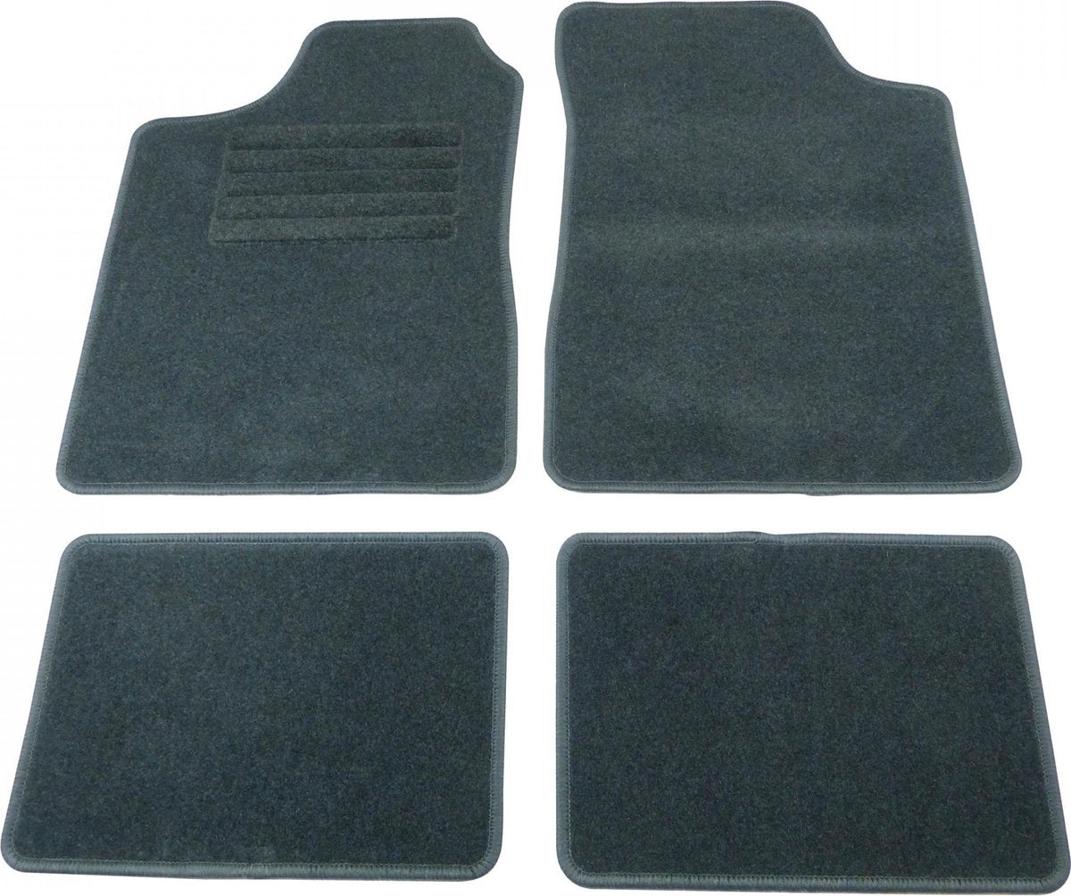 Carpoint jeu de tapis de voiture semi-fit b graphite noir 4 pièces