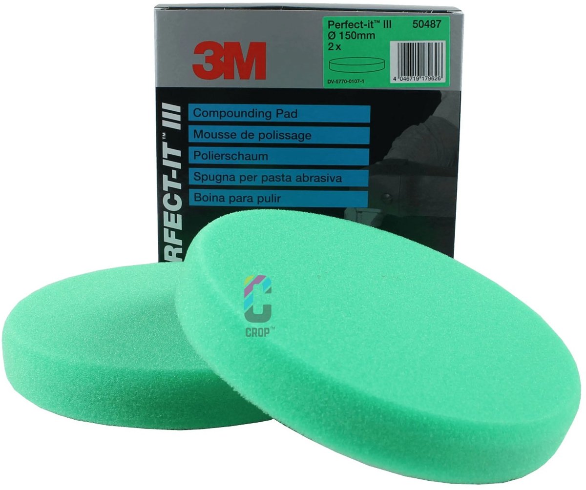 3m 50487 disque de polissage perfect-it iii 150mm - vert moyen - 2 pièces