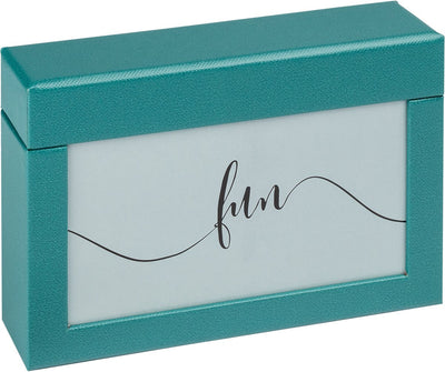 Walther fb-116-k fun - boîte photo avec couvercle - 100 photos 10x15 cm - vert pétrole