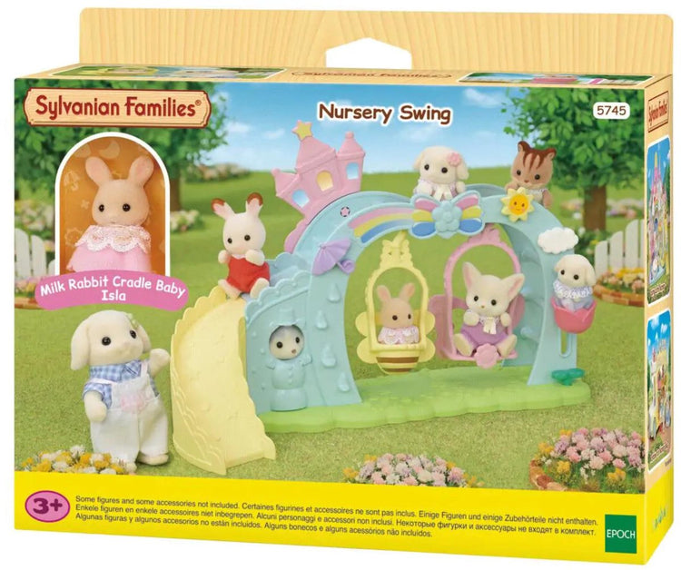 Sylvanian family 5745 aire de jeux pour bébé - comprenant 1 figurine de jeu douce et veloutée pour bébé