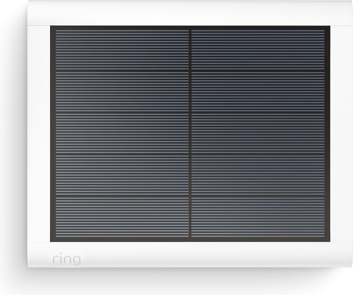 Panneau solaire Ring - USB-C - blanc - accessoire pour caméra de sécurité - panneau solaire pour Spotlight Cam Plus et Spotlight Cam Pro