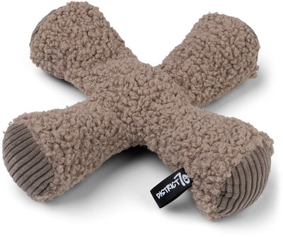 District 70 ziggy – peluche pour chien avec couineur et crépitement – taupe - ø30 cm