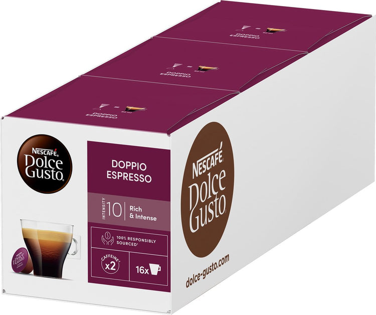 Nescafé dolce gusto capsules doppio - 48 tasses à café pour 48 tasses de café