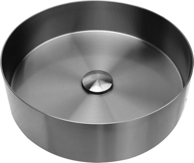 Differnz lavabo 40x40x11cm acier inoxydable gunmetal