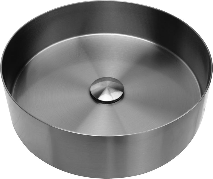 Differnz lavabo 40x40x11cm acier inoxydable gunmetal