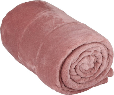 Arti casa couverture polaire 150 x 200 cm - couverture à carreaux pour le canapé, le lit ou l'extérieur - décoration de la maison salon et chambre - matière super douce - rose