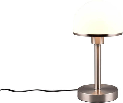Trio joost ii - lampe de table - nickel mat - excl. 1xe27 40w - fonction tactile on off