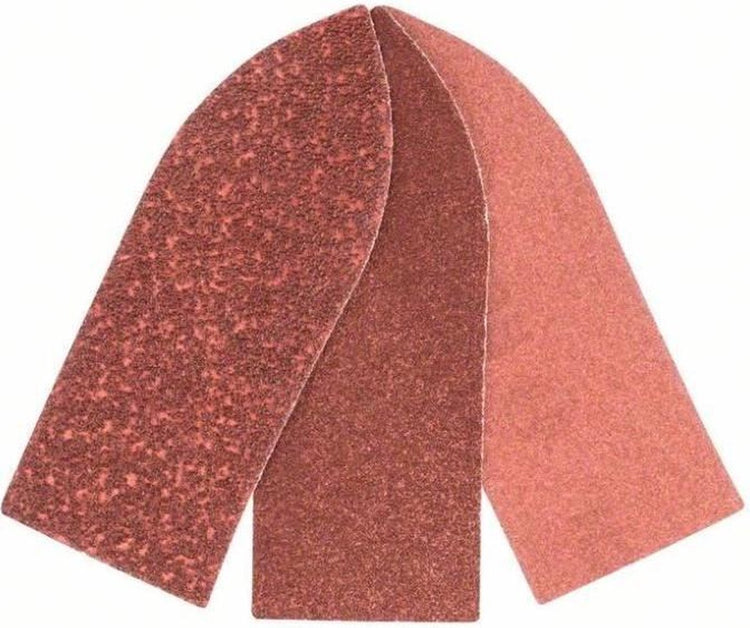 Jeu de 6 feuilles abrasives Bosch pour ponceuses Delta, adaptateur 32 mm - grain 60 ; 120 ; 240