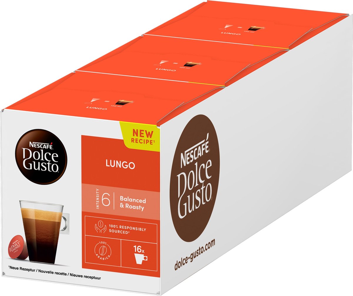 Nescafé dolce gusto longo (3x 16 tasses)