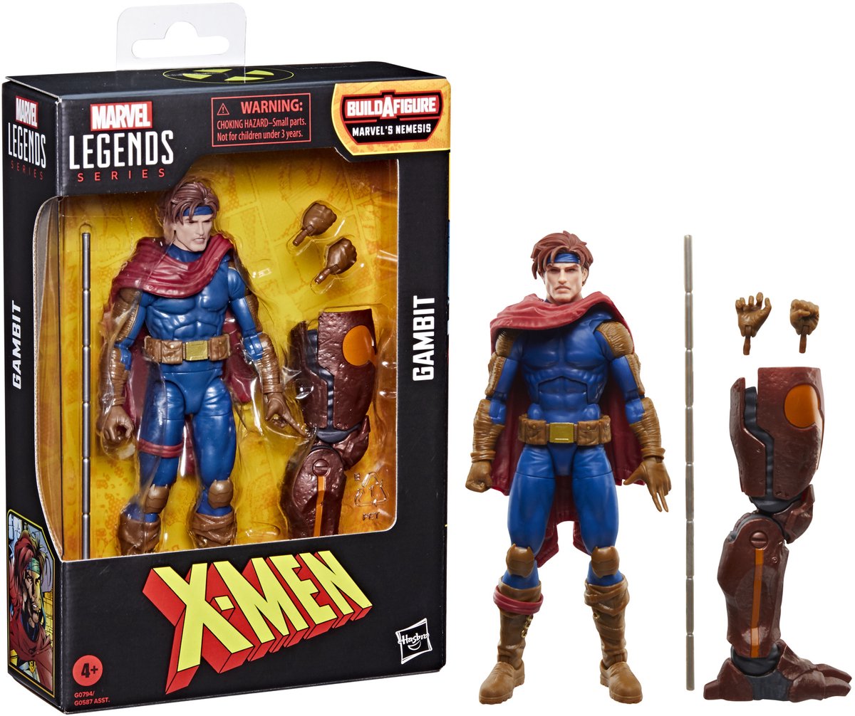 Hasbro X-Men Marvel Legends Action Figure Gambit (BAF : Marvel's Nemesis) figurine articulée 15 cm