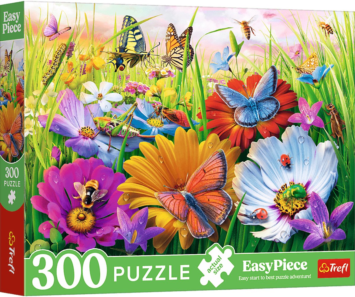 Puzzle Trefl - insectes dans le pré - 300 pièces en carton FSC.