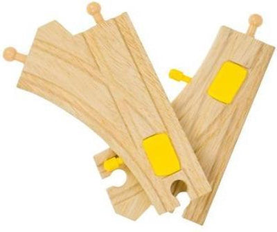 Bigjigs Rails en bois Commutateurs mécaniques, 2e.