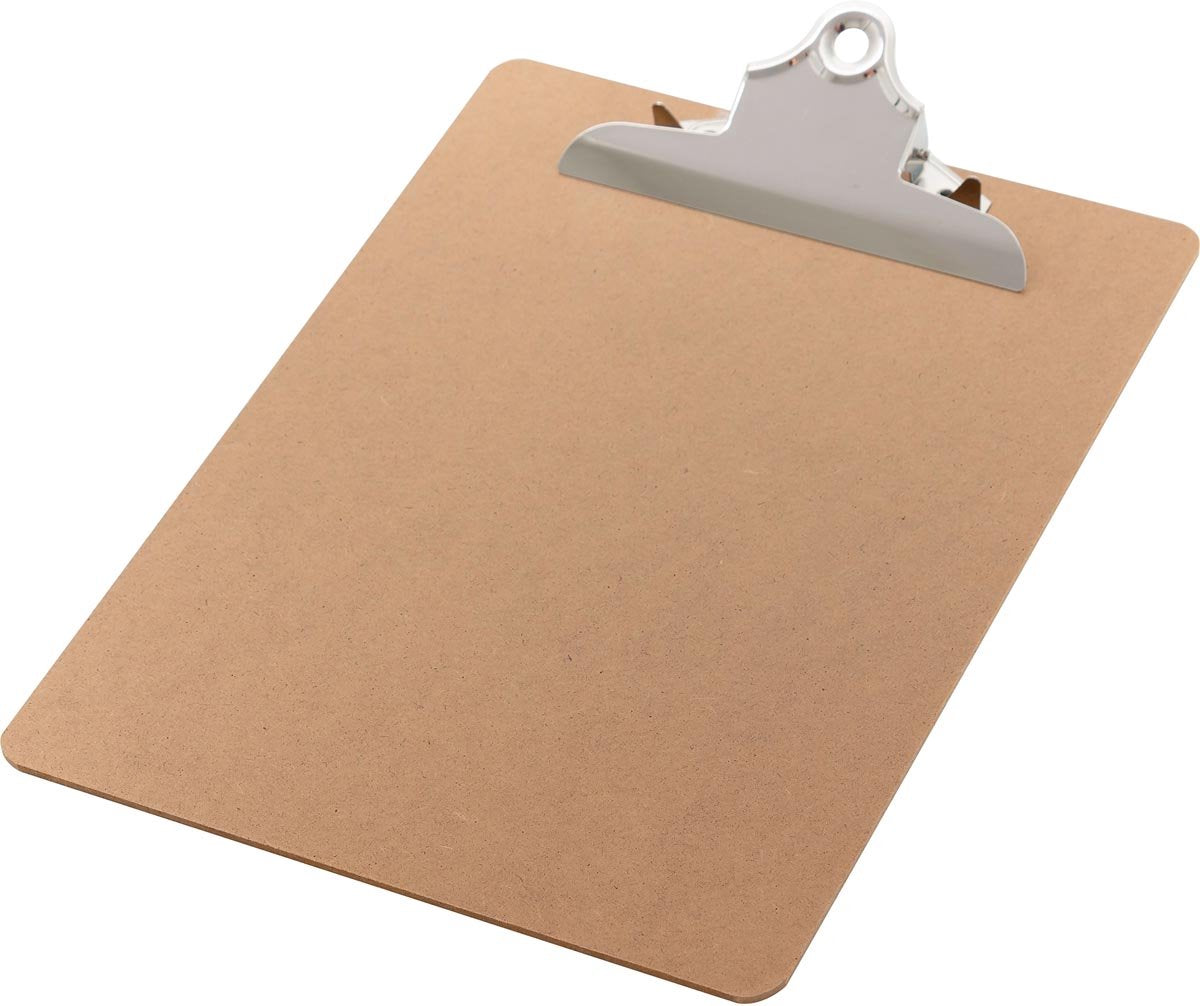 Plaque de serrage Q-connect | carton isorel | pi a4 | debout | marron