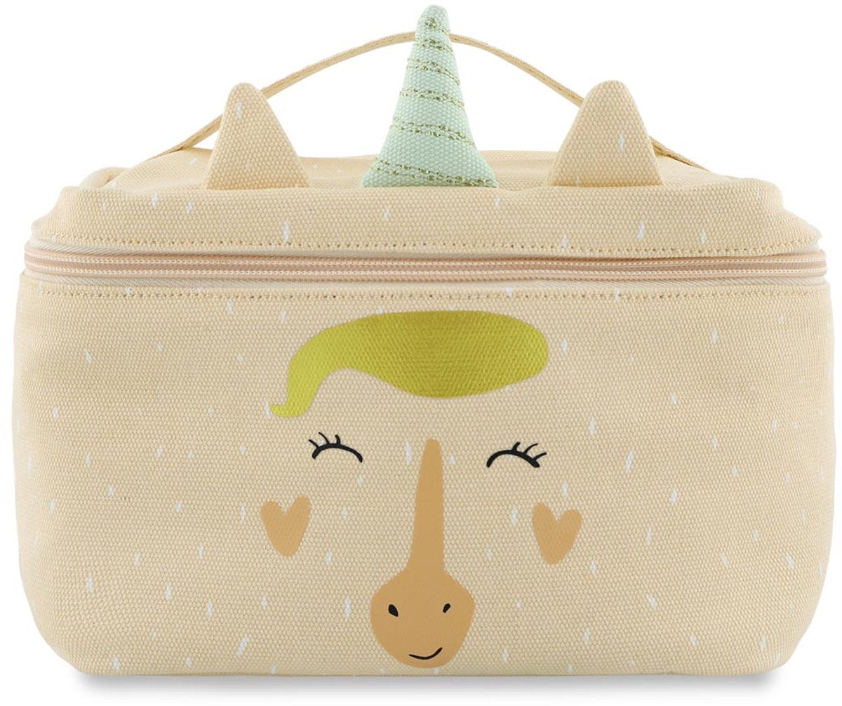 Sac à lunch Trixie - Mme. licorne - sac isotherme pour enfants - avec étiquette nominative - sac thermique pour le déjeuner - rose