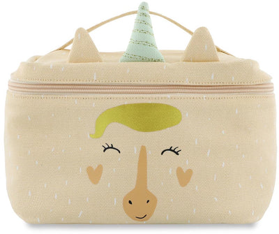 Sac à lunch Trixie - Mme. licorne - sac isotherme pour enfants - avec étiquette nominative - sac thermique pour le déjeuner - rose