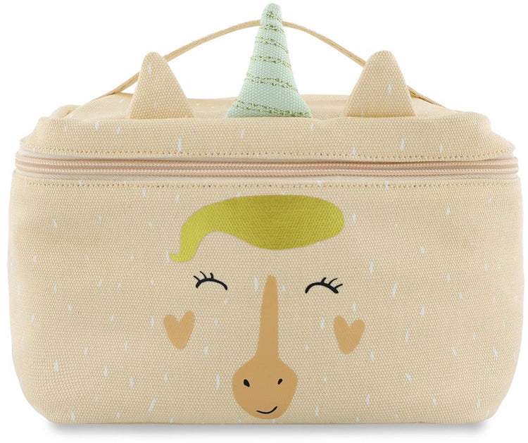 Sac à lunch Trixie - Mme. licorne - sac isotherme pour enfants - avec étiquette nominative - sac thermique pour le déjeuner - rose