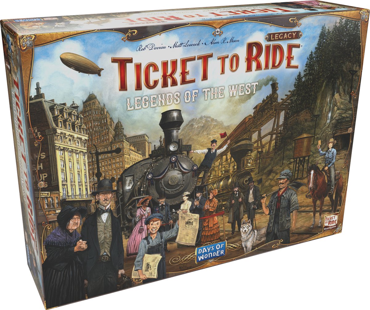 Billet Days of Wonder to ride - légendes héritées de l'ouest - jeu de société anglais
