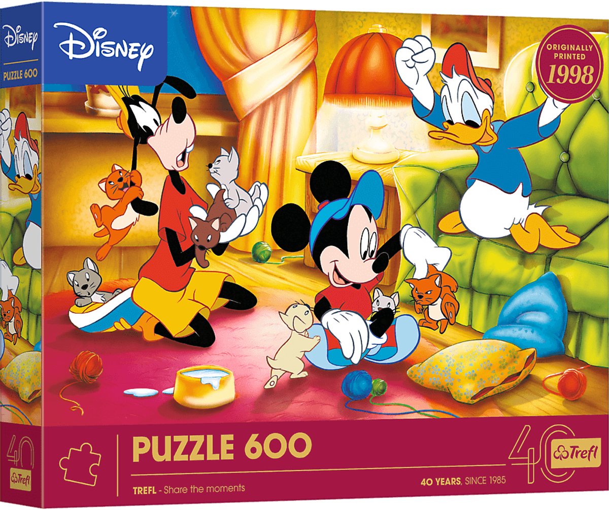 Puzzle Trefl 600 pièces - 40 ans - Mickey Mouse et ses amis.