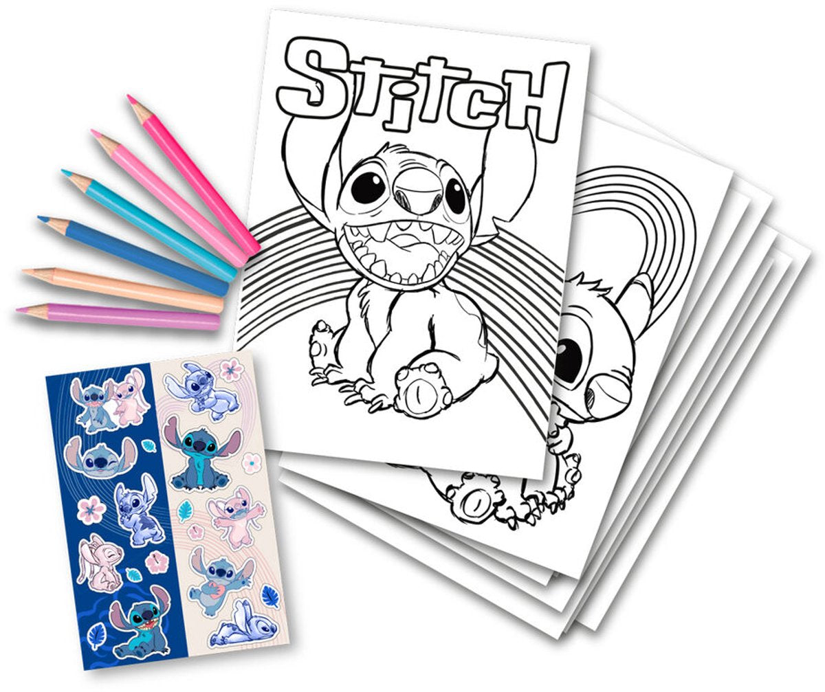 Disney Lilo et Stitch Love ensemble de coloriage avec autocollants