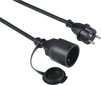 Hama câble d'extension extérieur ip44 pour housse de protection extérieure 10 m noir